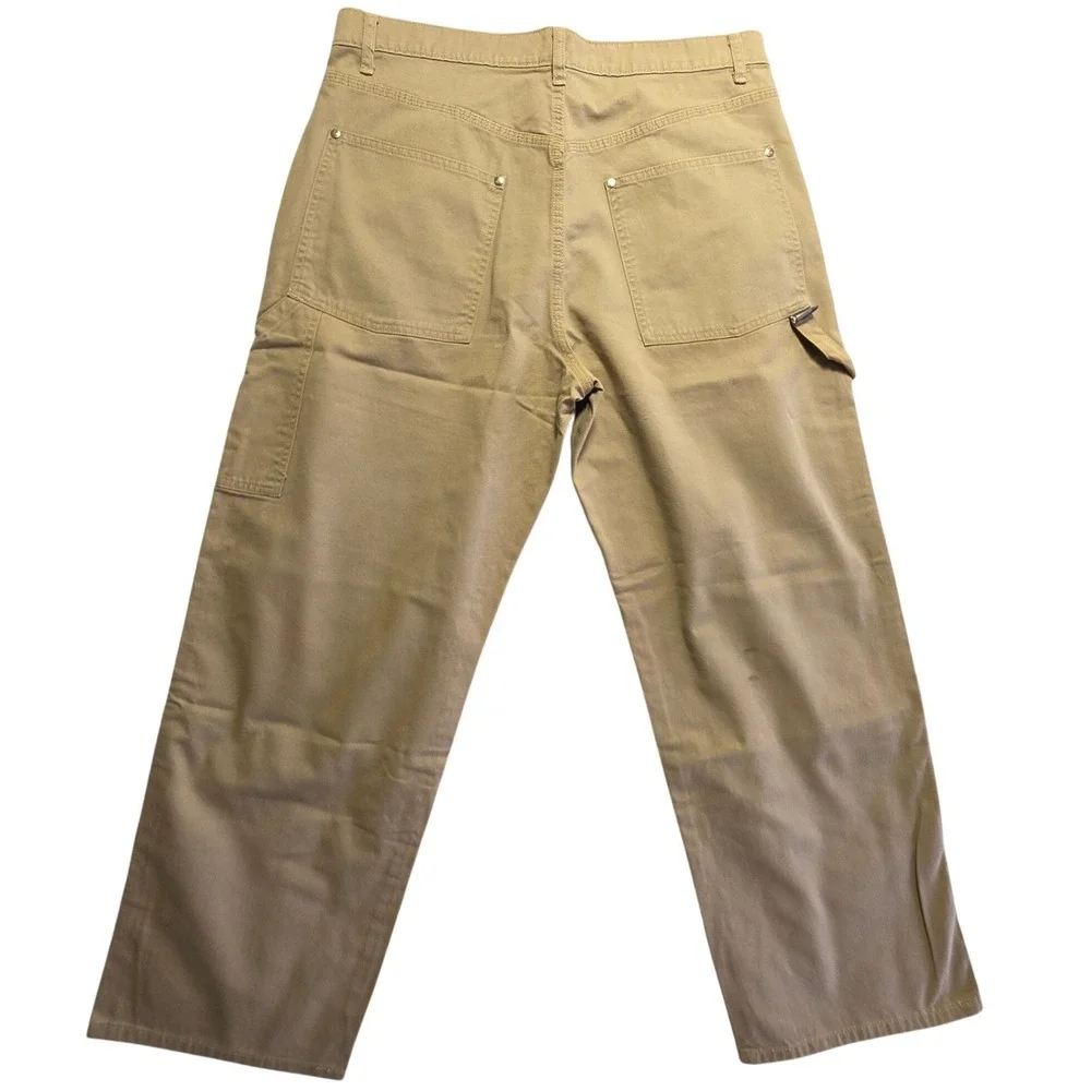 Vintage y2k Levi's Silver Tab Khakis Men's 34x30 Tan Baggy Carpenter Cargo Pants